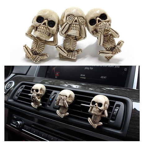 Ghost Head Aromatherapy Hanger Set Resin Car Air Outlet Aromatherapy Decoration Car - V.I.P Digital Presence