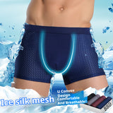 Cool Knitted Fabric Mesh Shorts Adult Men'S Boxers Knitted Fabric Boxers Men's Comfortable Boxer Underwear - V.I.P Digital Presence