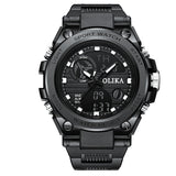 Men's dual display waterproof electronic watch, outdoor sports timing multifunctional quartz electronic watch, shock resistant student watch - V.I.P Digital Presence