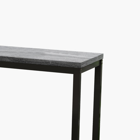 Modern Design Kitchen Dining Table Pub Table Long Dining Table Set with 3 Stools Easy Assembly Gray - V.I.P Digital Presence