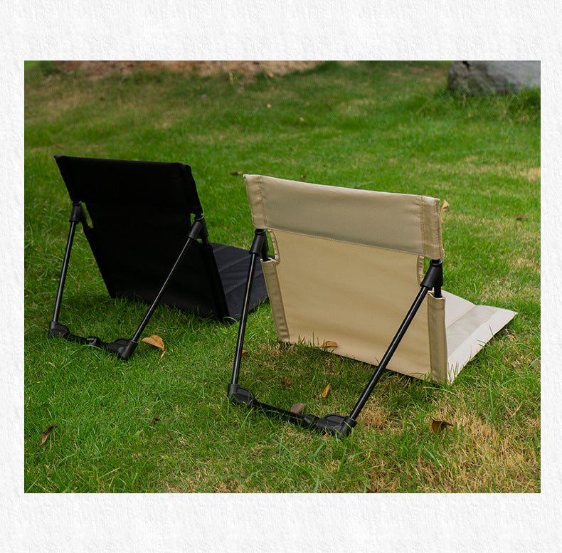 Silla con respaldo para acampar al aire libre, silla plegable portátil, silla de ocio, silla para balcón, parque, césped, silla de picnic
