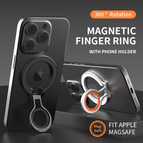 Finger Ring Holder Stand Grip Rotating For Mobile Phone Magnetic Mount Phone Back Sticker Pad Holder Bracket for iPhone Magsafe - V.I.P Digital Presence