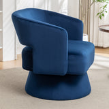 Swivel Barrel Chair, Velvet Accent Armchair 360 Degree Swivel Club Chair for Living Room Bedroom Reception Room - V.I.P Digital Presence