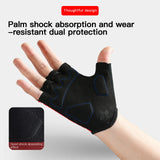 Outdoor Sports Fitness Half Finger Cycling Gloves Silicone Shock Absorbent Breathable Wear Resistant Half Finger Cycling Gloves