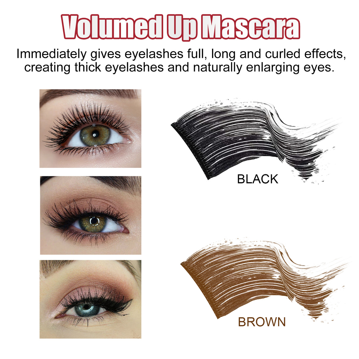 Volumed Up Mascara, Moisturizing Eyelashes Long And Curly Black Beautiful Natural Makeup Hold Mascara - V.I.P Digital Presence