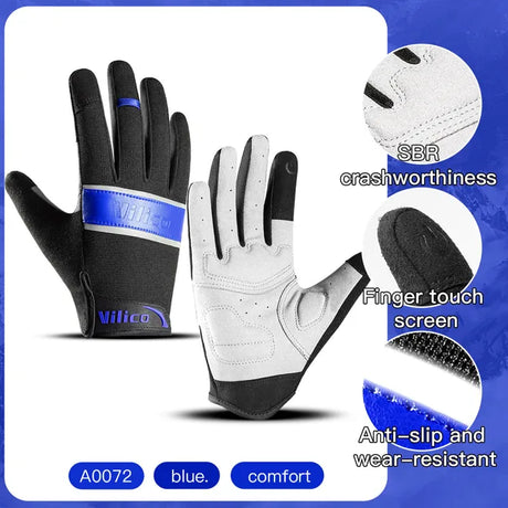 Outdoor sports riding gloves wear-resistant shock-absorbing and touch screen mountain bike gloves - V.I.P Digital Presence