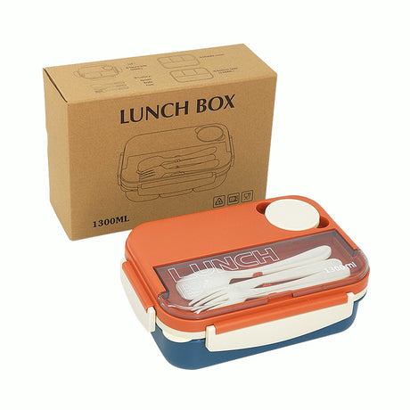 Student Japanese sealed four-compartment plastic lunch box bento box microwaveable lunch box - V.I.P Digital Presence