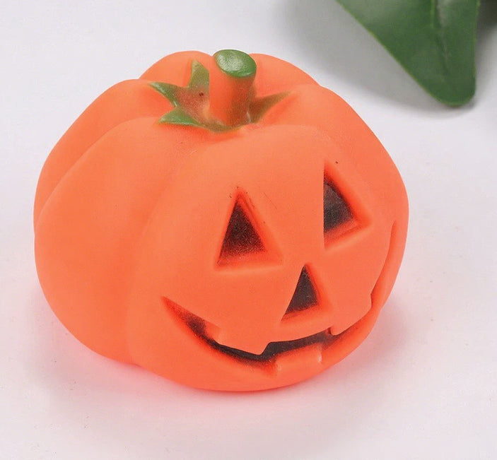 Halloween Pumpkin Toy for Pets - Interactive Rubber Toy with Sound for Dogs to Chew and Play - V.I.P Digital Presence