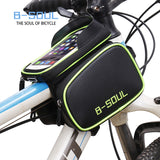 B-SOUL Bicycle Bag Front Beam Bag Waterproof Mountain Bike Saddle Bag Mobile Phone Bag Upper Tube Bag Riding Bag Accessories