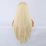 Natural Realistic Wig 613# Chemical Fiber Front Lace Long Straight Hair Matte High Temperature Silk Headgear - V.I.P Digital Presence