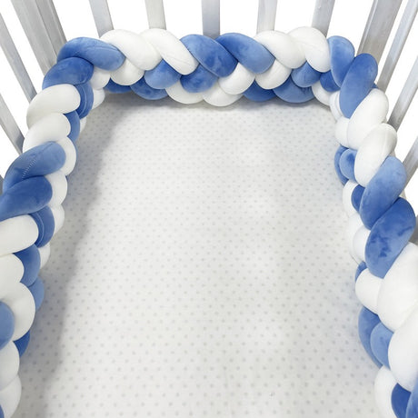 Woven baby bed surround anti-collision strip four strand Fried Dough Twists braid wrapped around the bed surround ins baby child - V.I.P Digital Presence