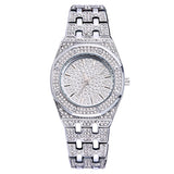 MISSFOX  2528 Silver Women's Watch Casual Dress Ladies Watch Fashion Waterproof Steel Quartz Wrist Watches For Women Valentines Gift - V.I.P Digital Presence