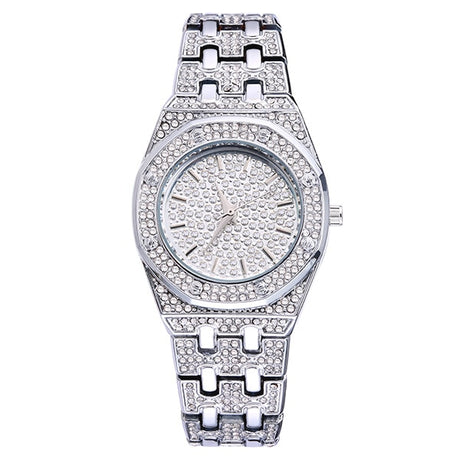 MISSFOX  2528 Silver Women's Watch Casual Dress Ladies Watch Fashion Waterproof Steel Quartz Wrist Watches For Women Valentines Gift - V.I.P Digital Presence