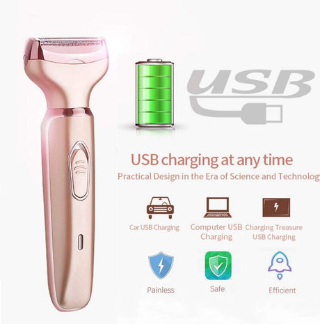 SONAXPRO Electric Epilator Multi-Function Shaving And Hair Removal 2-In-1 Private Whole Body Lady Shaving Instrument - V.I.P Digital Presence