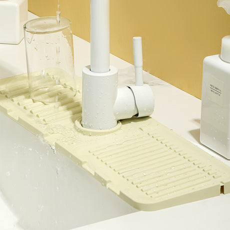 Heighten slope drain mat faucet sink splash mat drain mat pool non slip soap mat splash mat - V.I.P Digital Presence