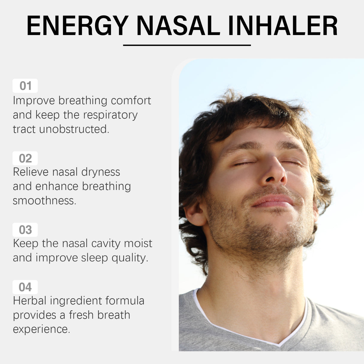 Herbal Inhaler Gently Cleans The Nose And Relieves Discomfort With A Light Nasal Treatment Stick