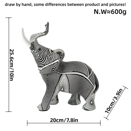Graffiti Colorful Elephant Ornament Creative Resin Crafts Home Entrances Large Desktop Artworks Decorative Gifts - V.I.P Digital Presence