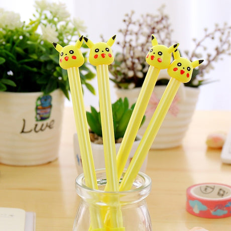 2pc Cartoon Kawaii Cute Plastic Pokemon Gel Pens For Kids Novelty Gift Korean Stationery Office School Supplies - V.I.P Digital Presence