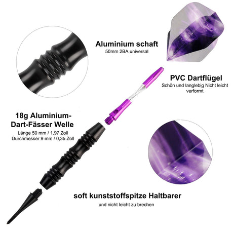 GOODARTS Knight Darts Set 3-piece electronic dart needle darts soft dart toys - V.I.P Digital Presence