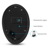 Ergonomic Optoelectronic Silent Charging 2.4G Wireless Mouse Vertical and Handheld - V.I.P Digital Presence