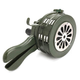 110dB Green Aluminium alloy Crank Hand Operated Air Raid Emergency Safety Alarm Buzzer Home Self Protection Security - V.I.P Digital Presence