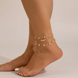 Beach Anklet Star Butterfly Chain Imitation Pearl Foot Chain Ocean Wind Shell Dolphin Foot Jewelry - V.I.P Digital Presence