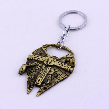 Movie Millennium Falcon Key Chain Cosplay Badge Bottle Opener Fashion Fancy Funny Souvenir Gift Spaceship Key Ring - V.I.P Digital Presence