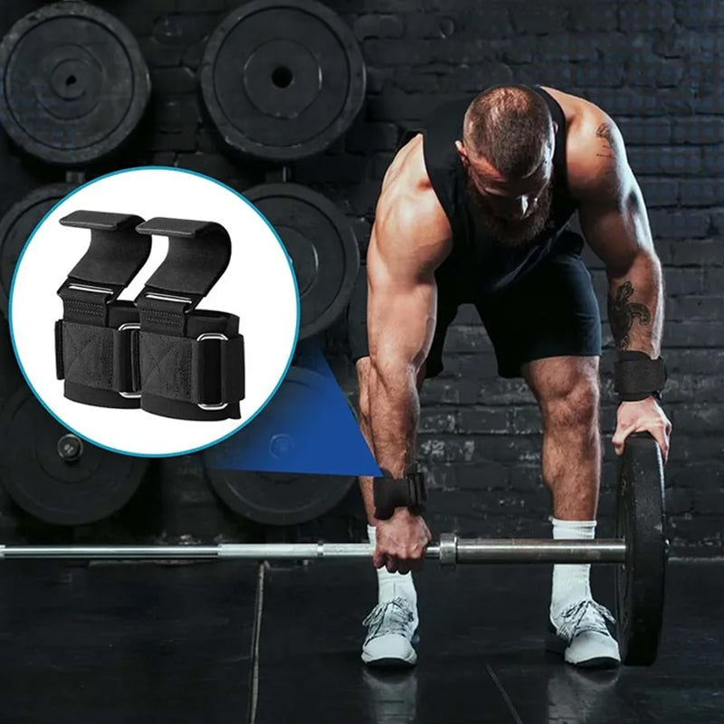 2PCS Power Hooks: Non - Slip Wrist Straps, Ideal for Gym, Pull - Ups, Powerlifting. - V.I.P Digital Presence