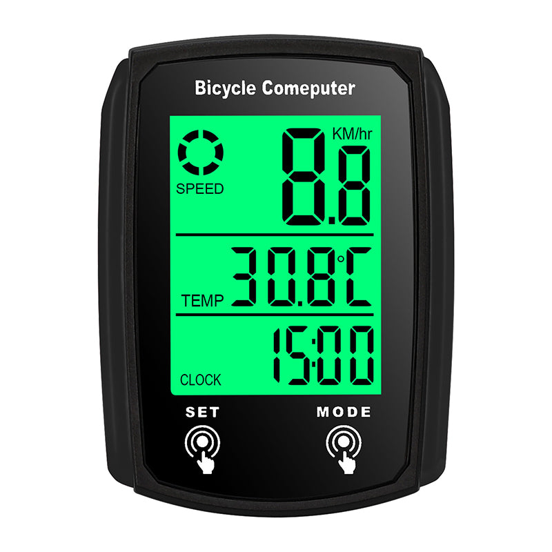 Wired LCD Digital Bicycle Computer - Speedometer and Odometer with Backlight, a Must - have Bike Accessory - V.I.P Digital Presence