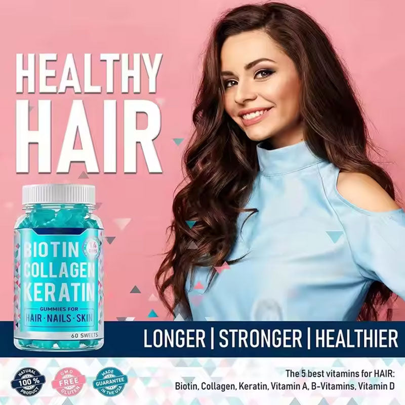 Collagen gummy hair growth biotin gummy - V.I.P Digital Presence