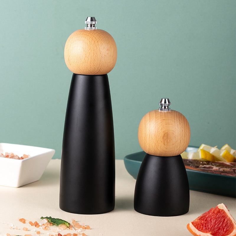 Kitchen Adjustable Coarseness Wood Pepper Grinder Mill Wooden Manual Sea Ceramic Grinding Mechanism Salt Mill - V.I.P Digital Presence