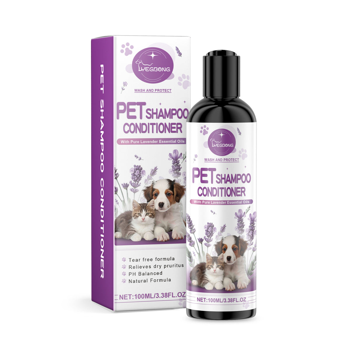 Pet Lavender Shampoo Gently Cleans Pet Cat And Dog Hair Fluffy Smooth And Fragrant - V.I.P Digital Presence
