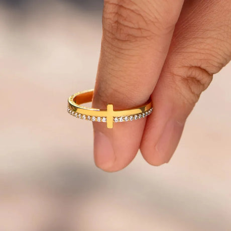 925 Sterling Silver Cross Ring - V.I.P Digital Presence