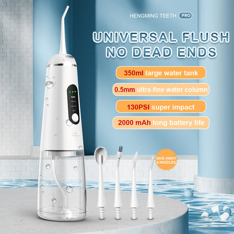 350ml Magnetic Suction Charging 4-Head Tooth Washing Machine Household Water Spray Tooth  Portable Cleaning Tooth Cleaning Machine - V.I.P Digital Presence