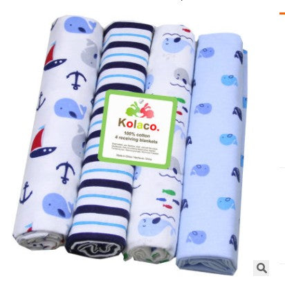 4Pcs/Lot Baby Blankets Newborn Muslin Diapers 100% Cotton Baby Swaddle Blanket for Newborns Photography Kids Muslin Swaddle Wrap - V.I.P Digital Presence