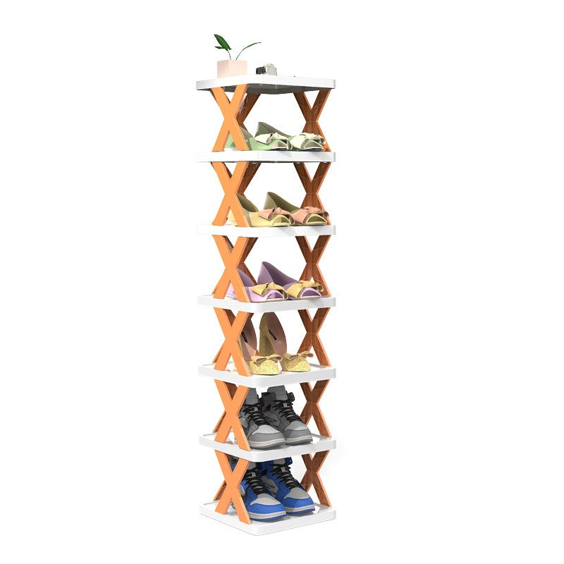 Simple shoe rack corridor narrow storage shoe cabinet foldable and easy to use multifunctional dust-proof shoe rack - V.I.P Digital Presence