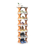 Simple shoe rack corridor narrow storage shoe cabinet foldable and easy to use multifunctional dust-proof shoe rack - V.I.P Digital Presence