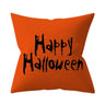Funda de cojín de truco o trato/calabaza 45*45 cm Feliz Halloween Funda de almohada decorativa Feliz otoño Todos ustedes fantasmas Funda de almohada de terror