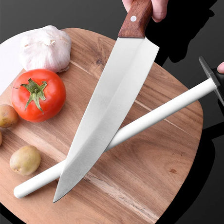 Knife Sharpening Rod Ceramic 10/12Inch Knife Sharpener Sharpening Steel Quickly Sharpening System Professional Kitchen Tool - V.I.P Digital Presence