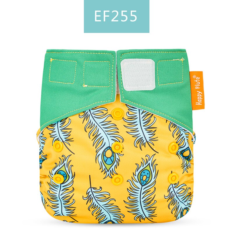Happy Flute 1 pcs heavy wetter night AIO AI2 baby cloth diaper nappy one size fit all - V.I.P Digital Presence