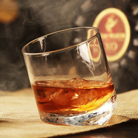 Whiskey glass Tower Of Pisa Inclined Bottom  Wine Rock Glass For Bar NMD Brandy Snifer Chivas Whisky Drinking Cup Verre a Vin - V.I.P Digital Presence