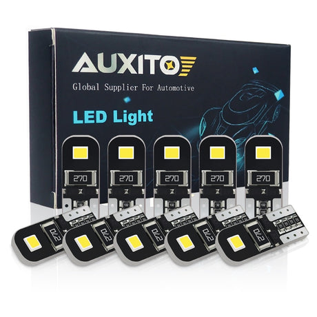 10Pcs W5W T10 LED Canbus Light Bulbs for Audi BMW VW Mercedes Car Interior Dome Light Trunk Lamp Parking Lights Error Free 12V - V.I.P Digital Presence