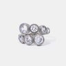 Stainless Steel Inlaid Zircon Bypass Ring - V.I.P Digital Presence