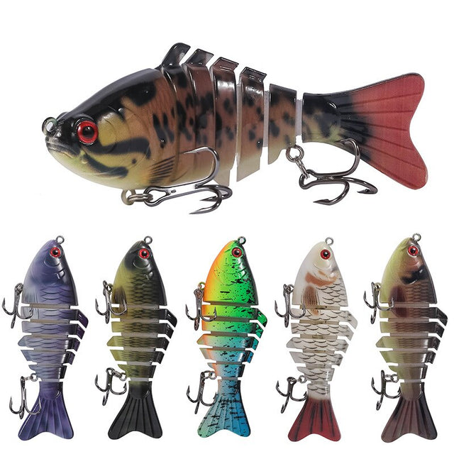 Multi Jointed Fishing Lure Sinking Artificial Wobbler Bait Hard Bait Swimbait 10cm/15.7g Fishing Tackle 7 Sections Crankbait - V.I.P Digital Presence