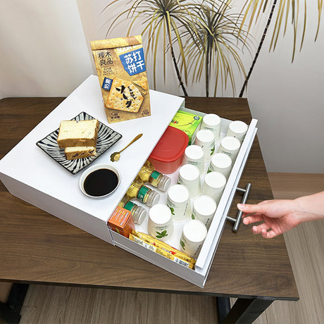 New microwave stand with pull-out drawer, coffee station, kitchen organizer - space-saving. - V.I.P Digital Presence