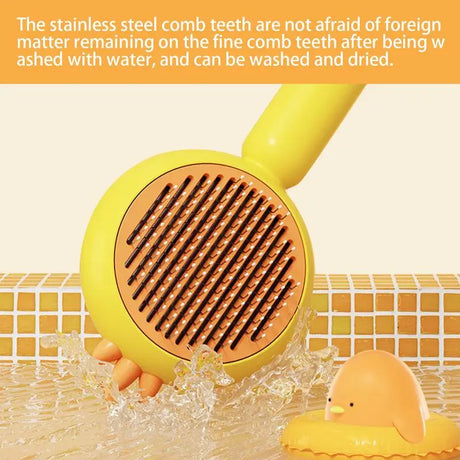Comb For Dogs Self-Cleaning Stainless Steel Teeth Pet Comb Easy Hair Removal And Massaging Pet Brush Supplies Multifunctional - V.I.P Digital Presence