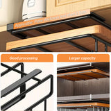 Under - Cupboard Hanging Organizer: Hooks for Paper Towels, Rags, Plus Shelf for Cutting Boards & Pot Covers - V.I.P Digital Presence