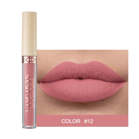 HANDAIYAN Popular Matte Matte Velvet 12 Colors Lip Gloss Liquid Lipstick Lip Glaze - V.I.P Digital Presence