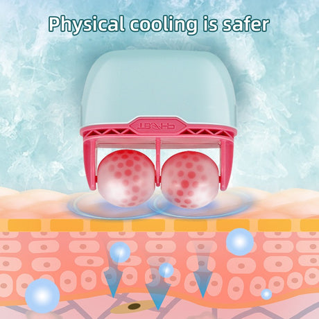 2 in 1 double head plastic ice roller ice roller facial ice skin instrument facial beauty cold compress massager - V.I.P Digital Presence