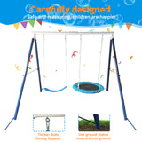 Kids Metal Swing Set for Backyard Outdoor Playground Two Functional Swing Set For Kids Outdoor Equipment - V.I.P Digital Presence